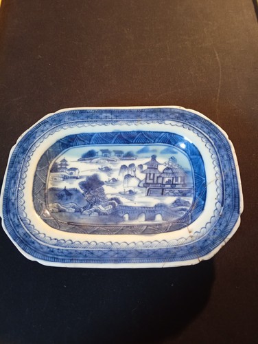 Chinese tureen dish blue - chinese,