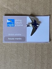 RSPB Enamel Pin Badge - House Martin - GNAH