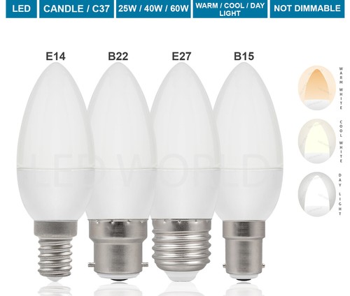 Led candle bulb 25w 40w - led,
