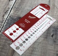 Knitting Needles and Pins Size Gauge Measure Ruler Whitecroft Essentials Brand