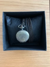 (3) Ladies Pocket Watch With Chain Antique Gold Colour