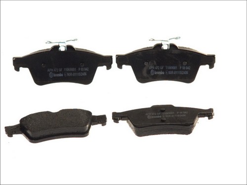 Brake pads set rear - pads, fits