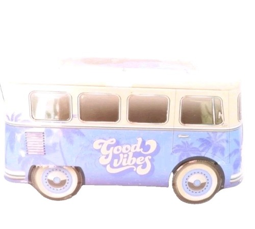 Good vibes blue camper van - camper,