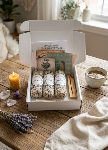 Smudging bundle kit includes - kit,