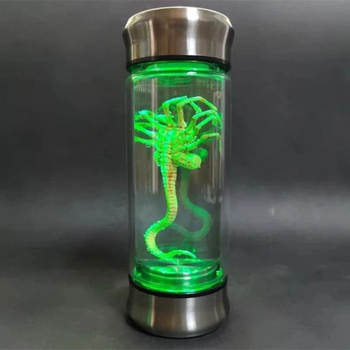 Led alien glow specimen jar - alien,