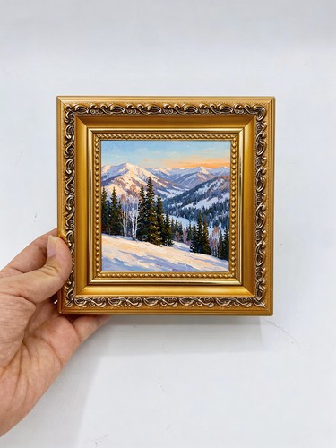 Snowy mountain pines dining - snowy,