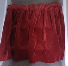Vintage rusty red single cotton velvet short curtain 37" long x 68" wide
