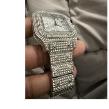 Luxury square silver diamond - square,