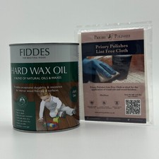 Fiddes Hard Wax Oil - Light Oak + Free Priory Polishes© Lint Free Cloth