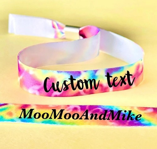10x custom fabric wristbands - 10x,