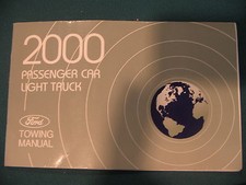 2000 Ford Passenger Car Light Truck Towing Manual