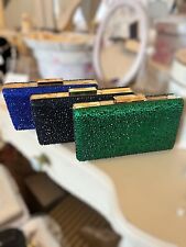 Crystal Prom Bag emerald green