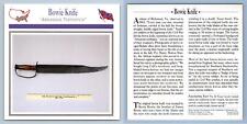 Arkansas Toothpick - Bowie Knife - Artillery - Atlas Ed. Civil War Card