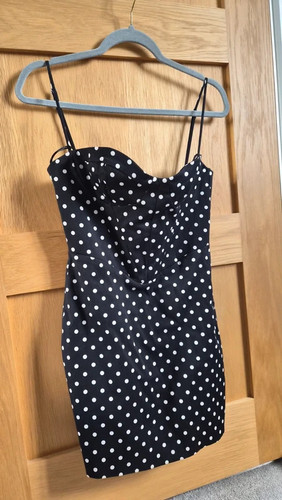 Zara black polkadot white spot