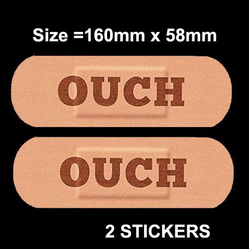 Ouch car plaster sticker - ouch,