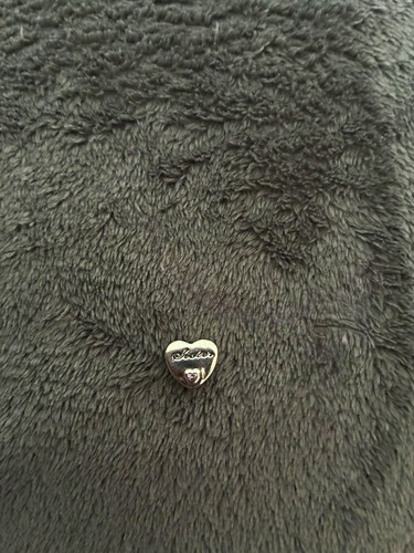 Silver metal sister - silver, heart