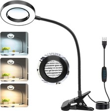 10X Magnifying Glass with Light and Stand, Magnifying Lamp Magnifiers (P309)