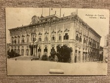 1917 WWI Postcard - Auberge de Castile, Valletta, Malta
