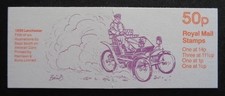 GB 1981 FB14a 50p Booklet - 1896 Lanchester - Right Band 11.5p