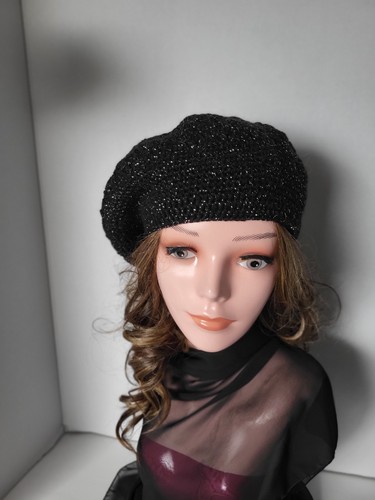 Handmade crochet beret hat - handmade,