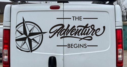Adventure car van decal - adventure, car/van
