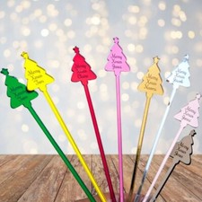 Personalised Drink Stirrers, Christmas Drinks Stirrers, Weddings, Swizzel Sticks