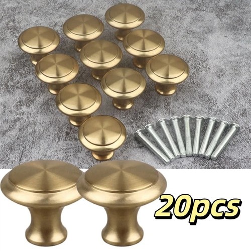 Golden handle cabinet - golden, drawer