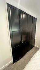 IKEA wardrobe doors x 4 with Hinges and chrome handles 
