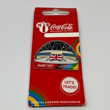 London 2012 Olympic Games Coca-Cola Wembley Football Stadium Pin Badge Official