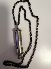 Collectable GPO Whistle and chain J. Hudson & Co. Barr St. Hockley Birmingham