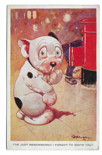 Bonzo dog comic postcard ve - bonzo,