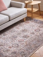 John Lewis Ziegler Traditional Rectangular Rug L230 x W160cm - Light Grey A