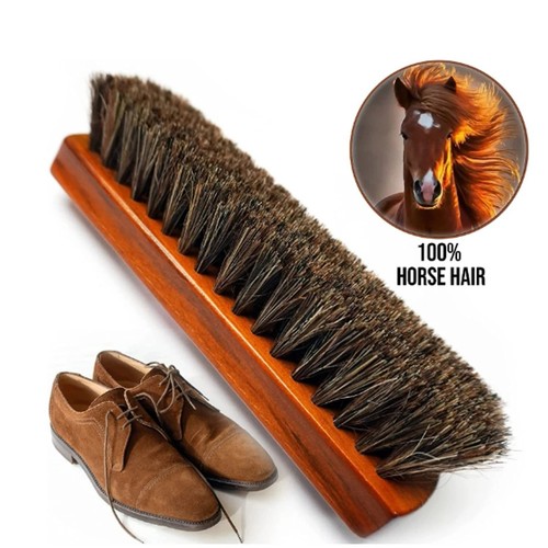 Horsehair shoe brush kit - horsehair,