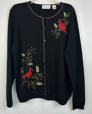 Bird Cardigan Sweater XL