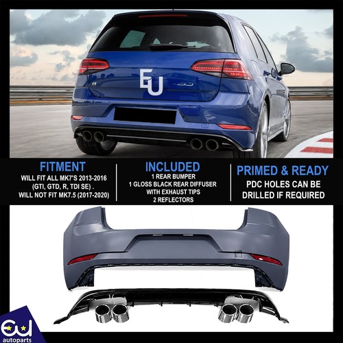 Rear bumper diffuser body kit - rear,