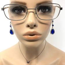 DbyD DBCF06 Glasses Frames Silver Full Rim Eyeglasses Spectacles Frame Only