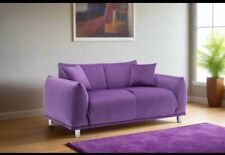 Velvet Purple 2 Seater  Sofa