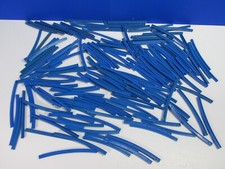 146 vintage LEGO BLUE TRAIN TRACK RAIL part lot SET curve straight BUNDLE