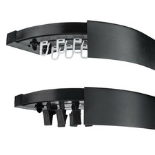 Curtain Rail Track Black PVC
