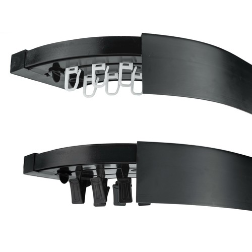 Curtain rail track black pvc - curtain,