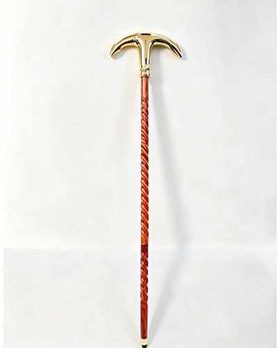 Hand carved wooden walking - hand,