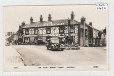 GARSTANG  Lancashire Old Market Cross by Royal Oak Hotel /CAR REG No FOB 786 RP