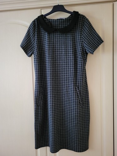 Black grey dogtooth tunic - dogtooth,