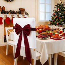 Elastic Burgundy Chair Velvet