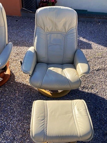 Stressless leather recliner - leather,