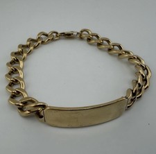 9ct Gold Curb ID Bracelet