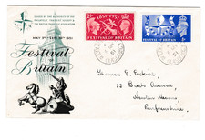 GB 1951 Festival of Britain Illustrated FDC WS45204