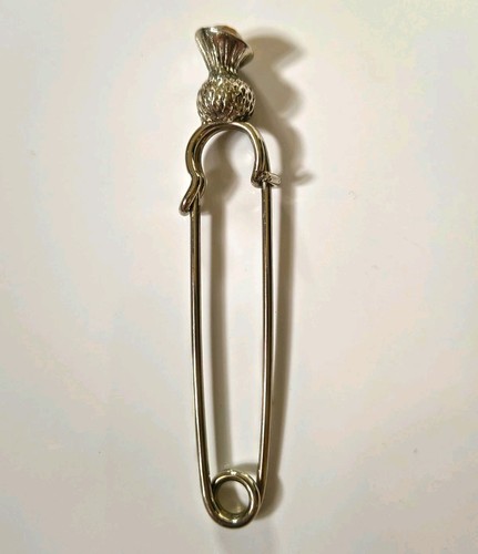 Silver tone thistle safety - thistle,