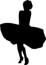 S-Huge MARILYN MONROE Decal