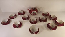 25 Piece, Sheep Brand/Crescent China, Handmade in Japan, Purple & Floral Pattern